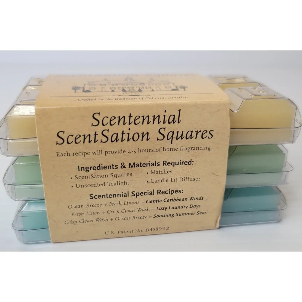5 -‎ Scentennial ScentSation At Home America Scented Wax Melts Peach Linen NEW